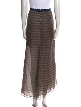 Brunello Cucinelli Silk Long Skirt