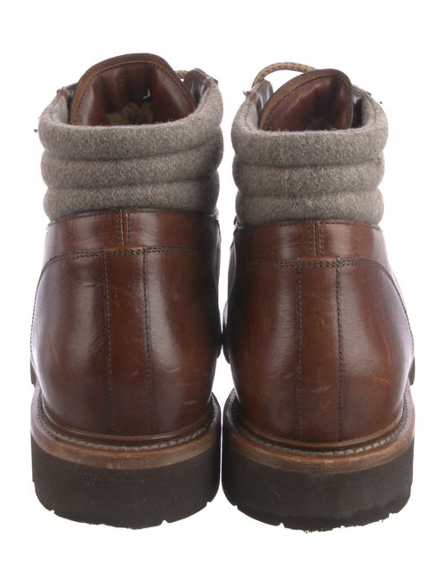 Brunello Cucinelli Leather Hiking Boots