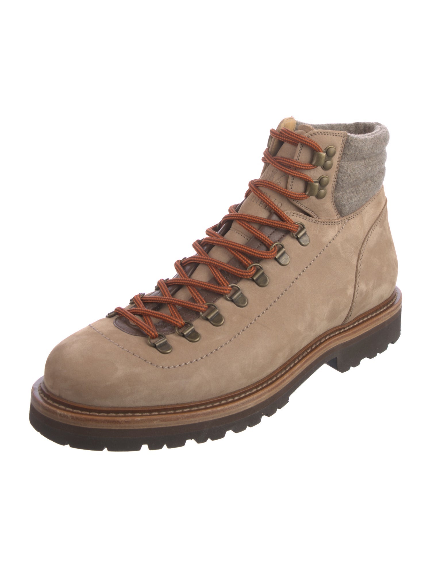 Brunello Cucinelli Nubuck Hiking Boots
