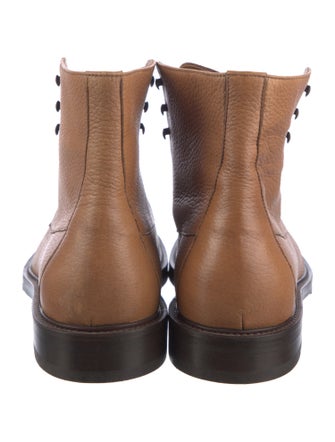 Brunello Cucinelli Leather Lace-Up Boots