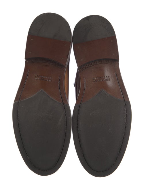 Brunello Cucinelli Leather Lace-Up Boots