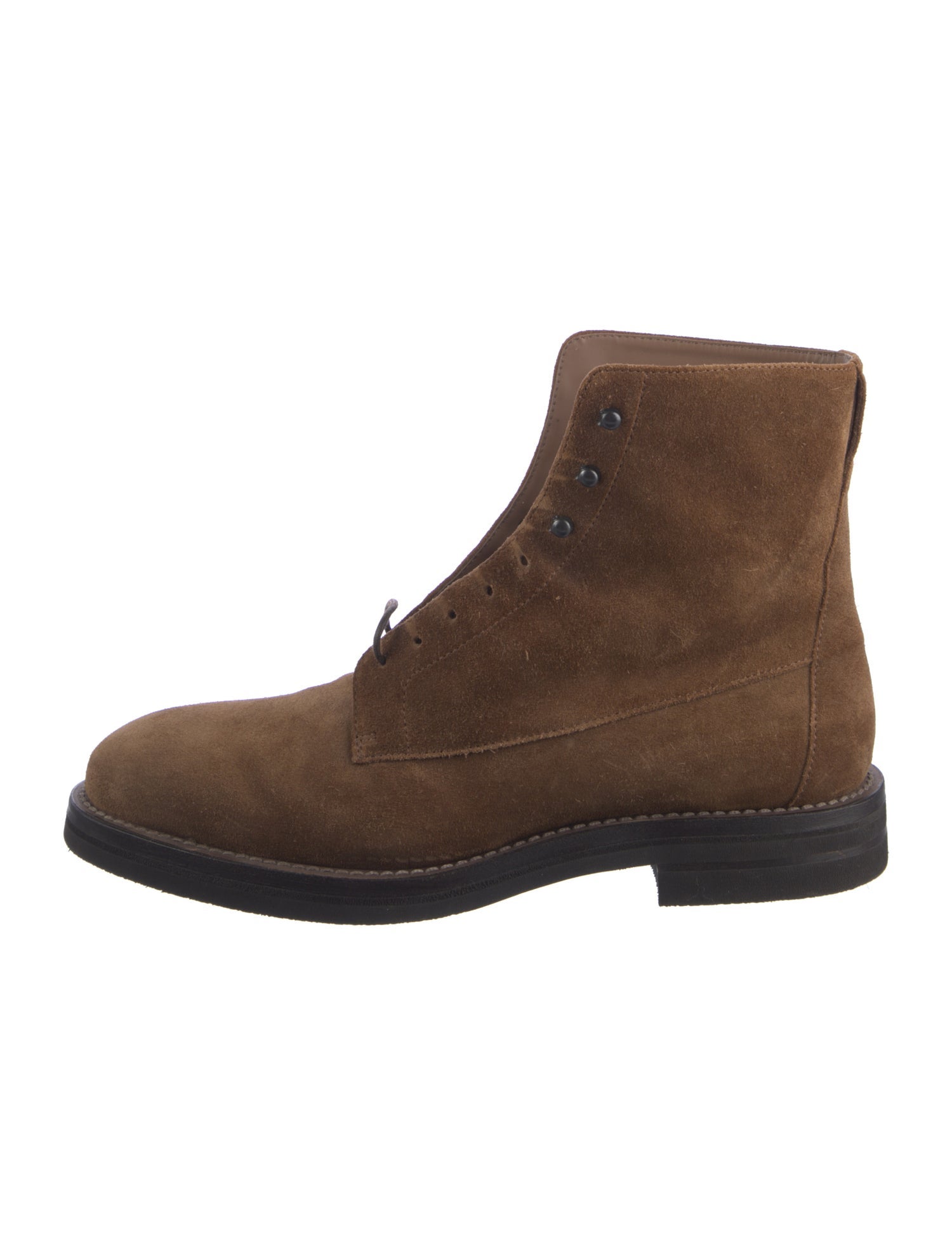 Brunello Cucinelli Suede Lace-Up Boots