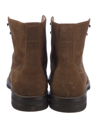 Brunello Cucinelli Suede Lace-Up Boots