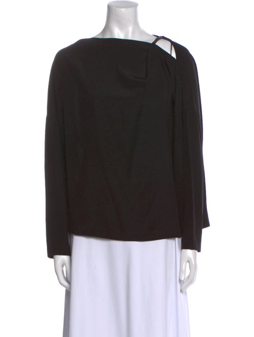 Brunello Cucinelli Silk Bateau Neckline Blouse