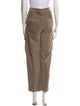 Brunello Cucinelli Leather Straight Leg Pants