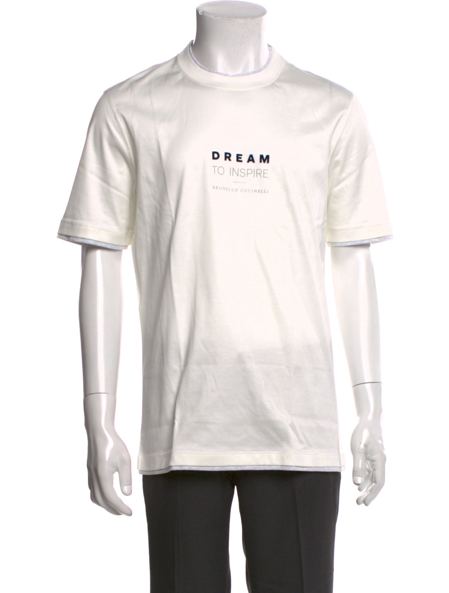 Brunello Cucinelli Graphic Print Crew Neck T-Shirt