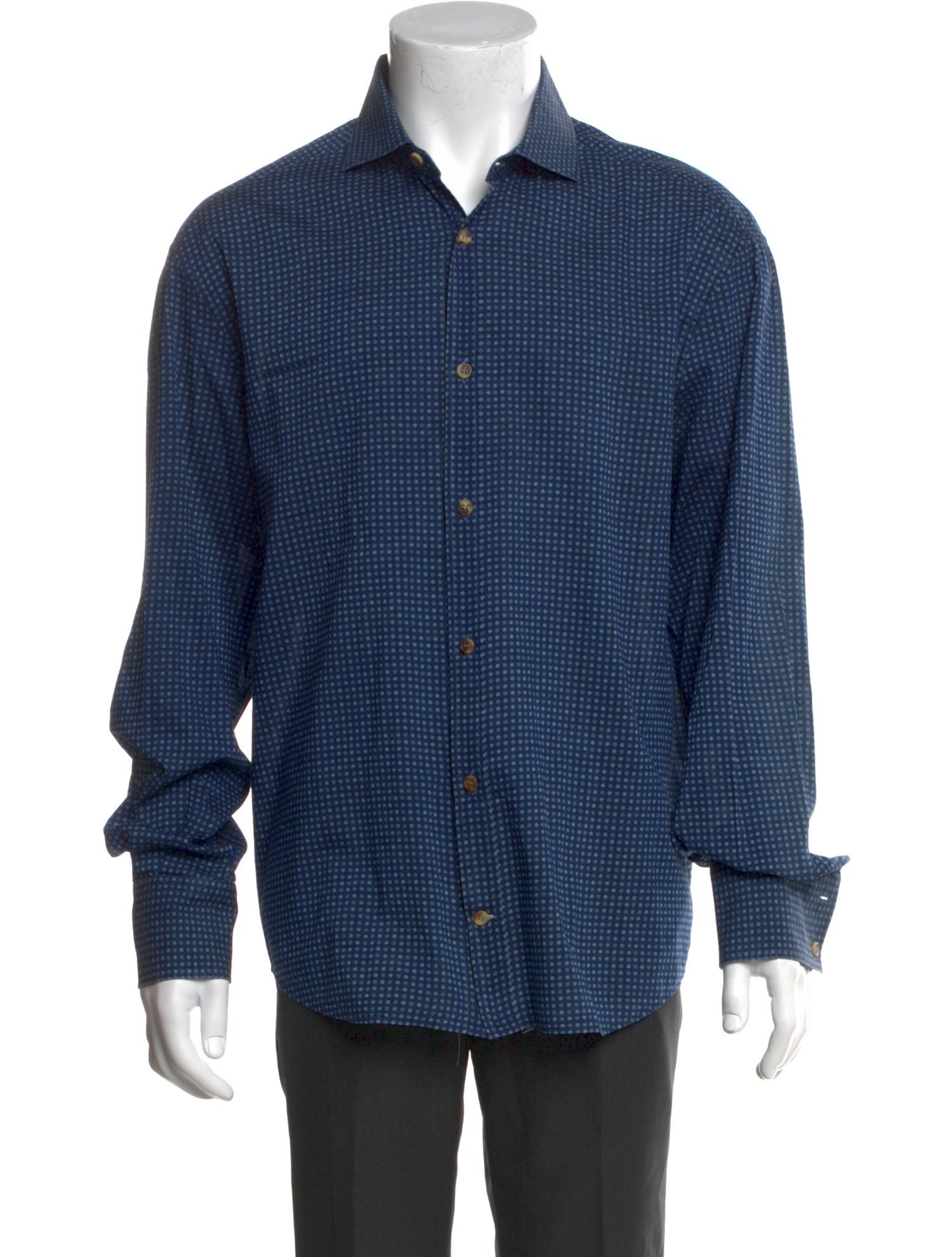 Brunello Cucinelli Printed Long Sleeve Dress Shirt