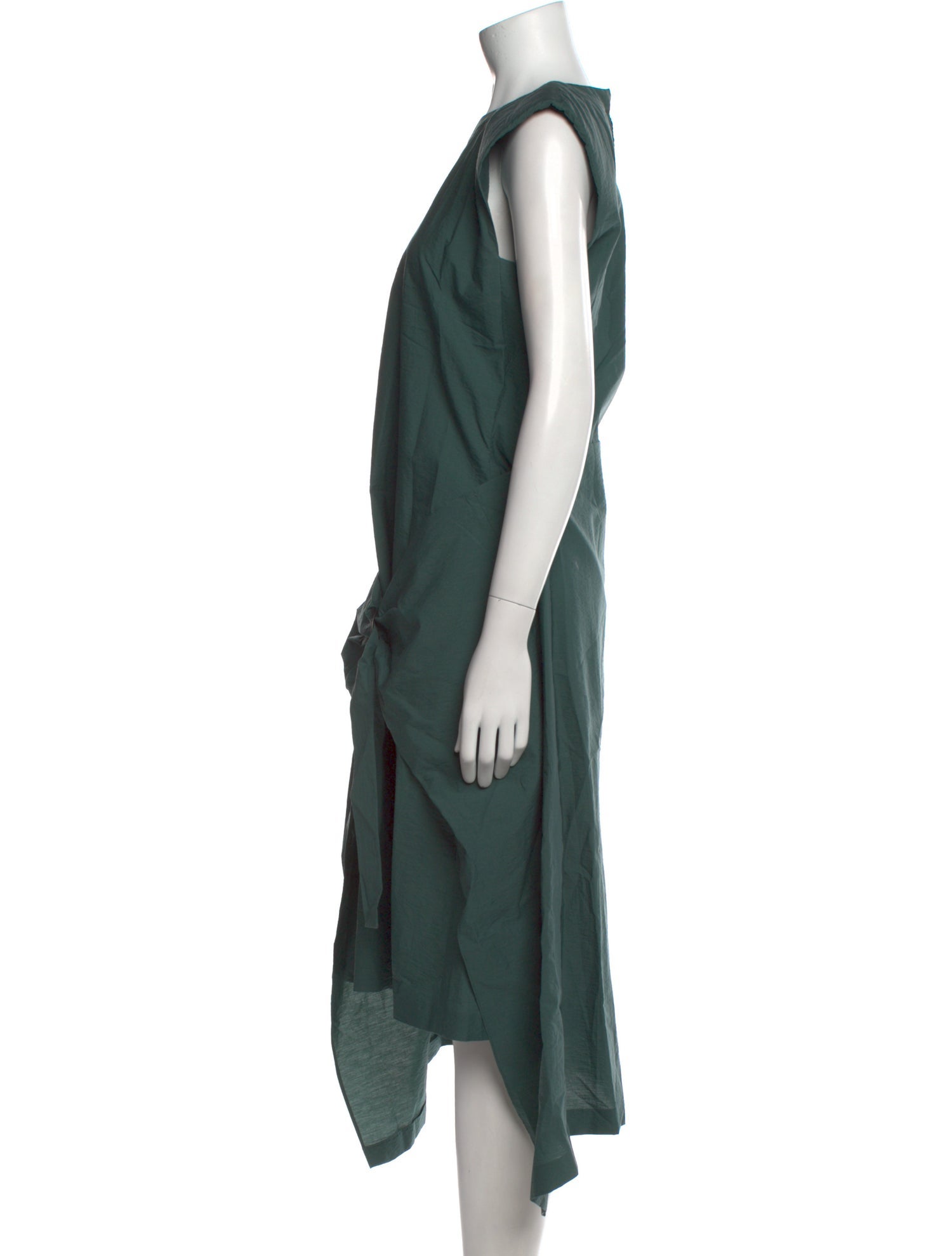 Brunello Cucinelli Bateau Neckline Midi Length Dress