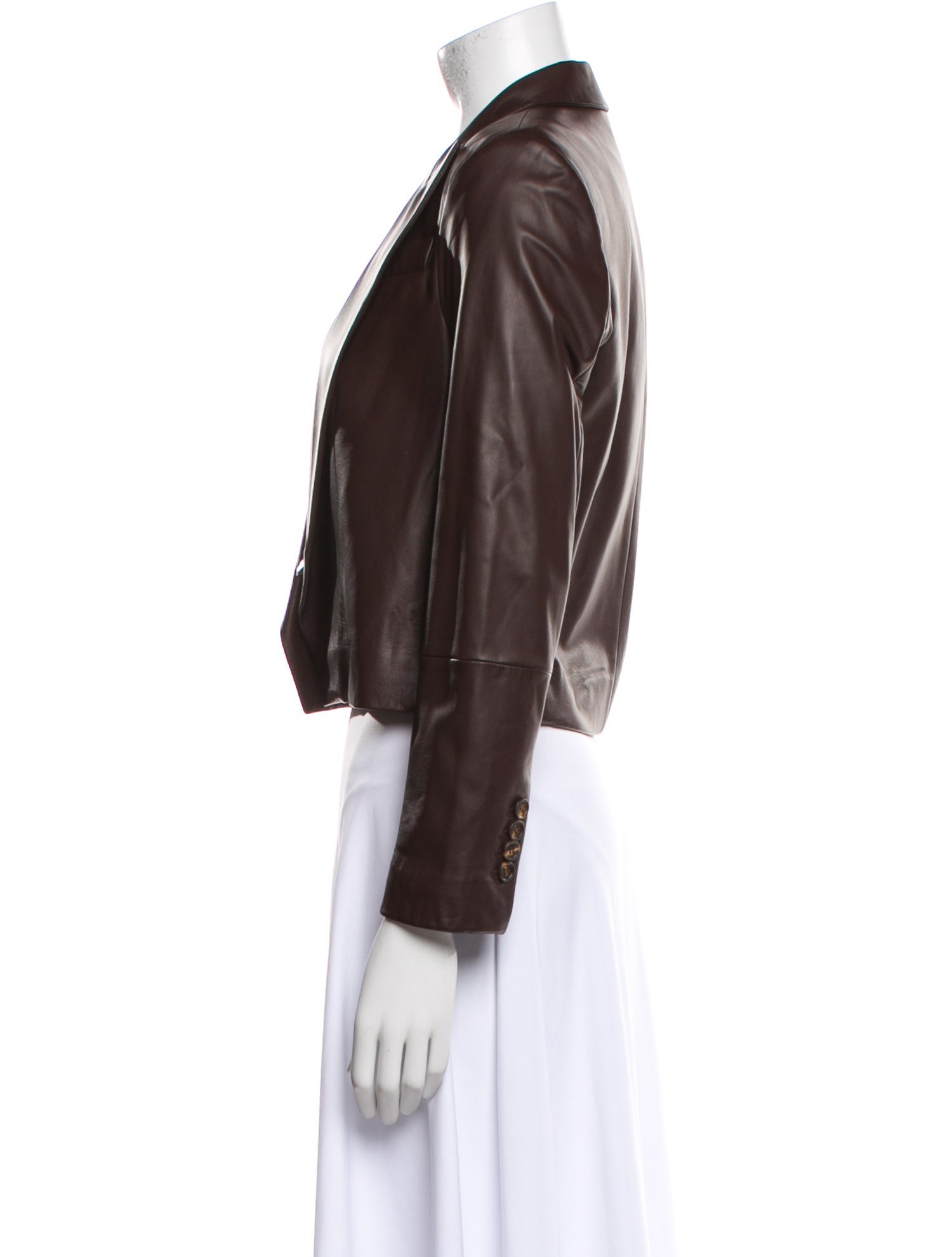 Brunello Cucinelli Leather Evening Jacket