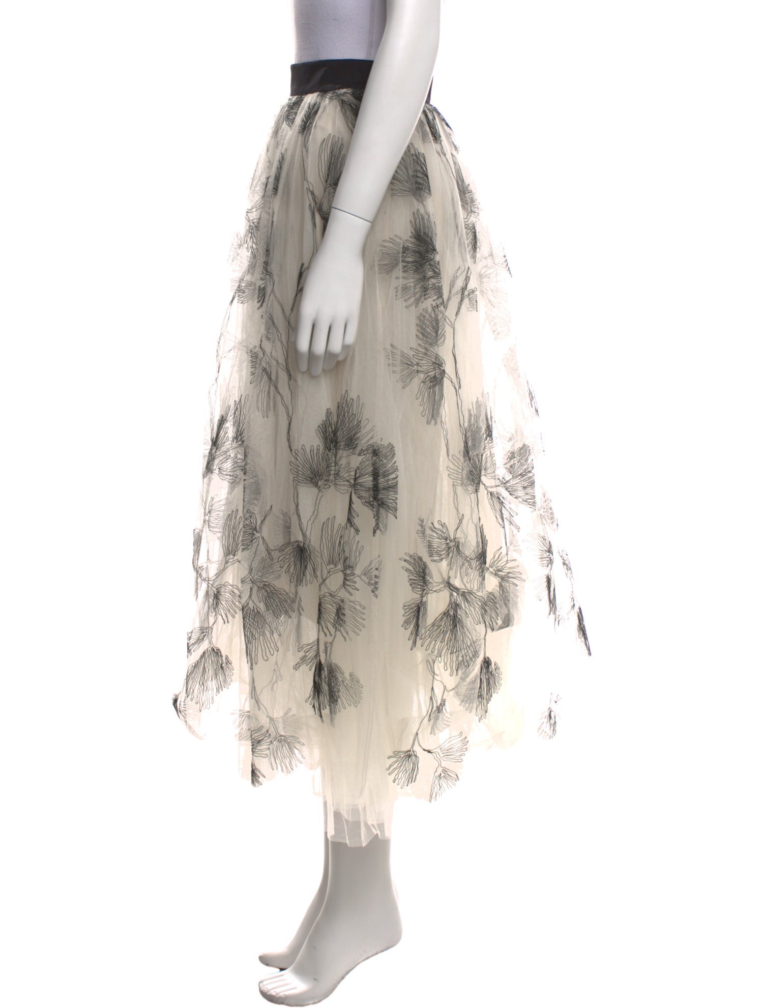 Brunello Cucinelli Printed Midi Length Skirt