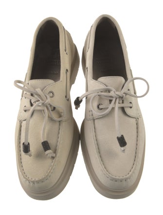 Brunello Cucinelli Monili Suede Moccasins