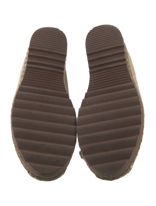 Brunello Cucinelli Leather Tassel Accents Espadrilles