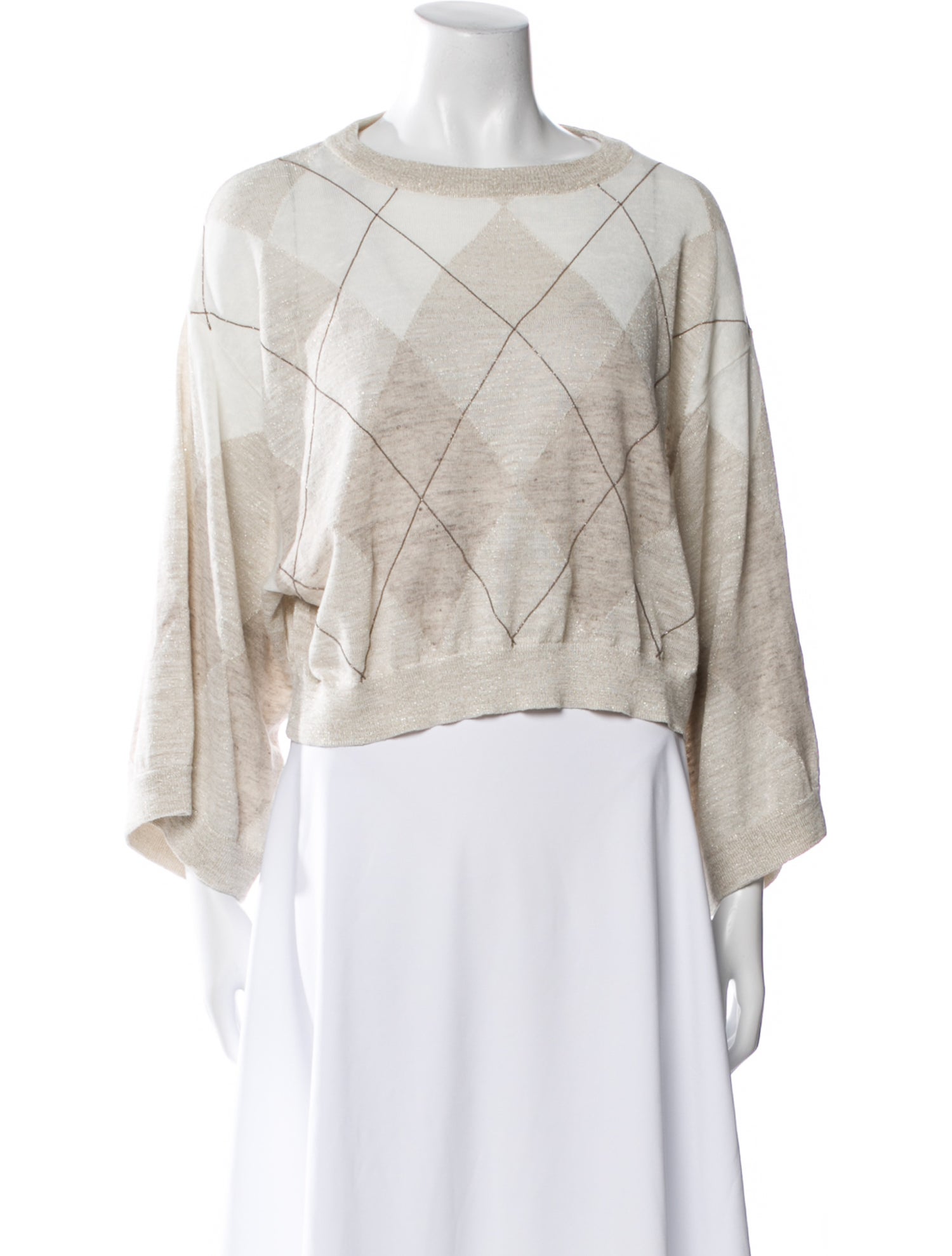 Brunello Cucinelli Scoop Neck Long Sleeve Sweatshirt