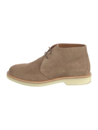 Brunello Cucinelli Suede Lace-Up Boots