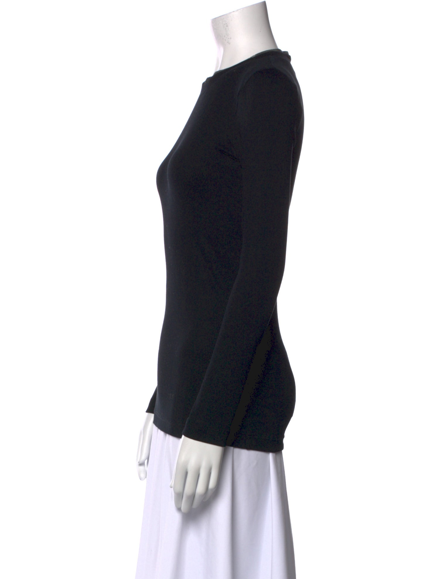 Brunello Cucinelli Crew Neck Long Sleeve Top