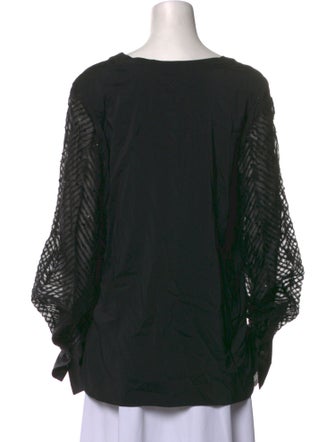 Brunello Cucinelli Silk V-Neck Blouse