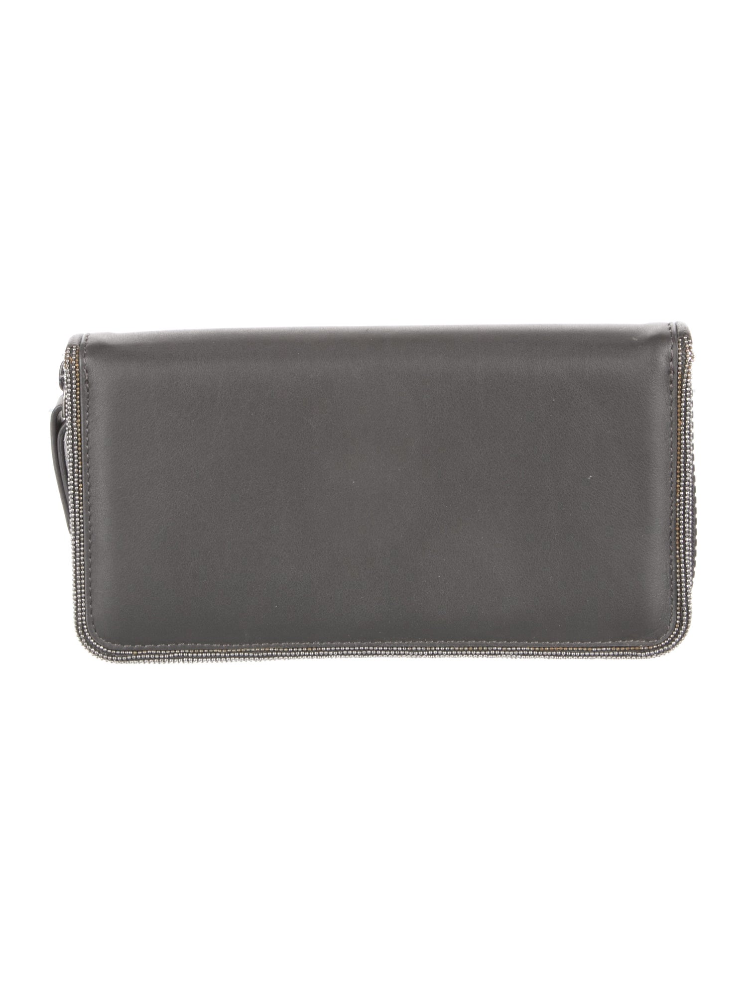 Brunello Cucinelli Monili Leather Continental Wallet