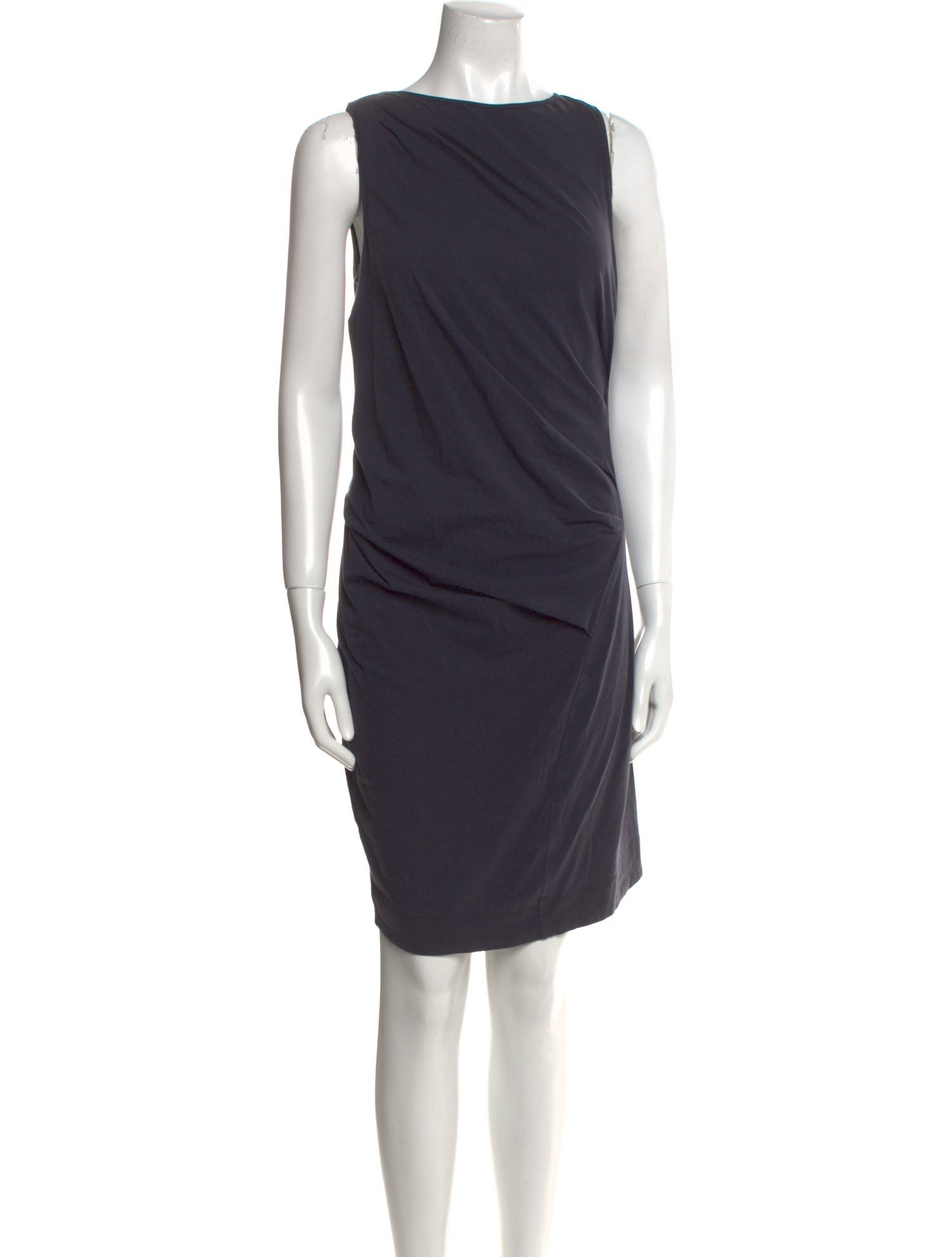 Brunello Cucinelli Bateau Neckline Knee-Length Dress