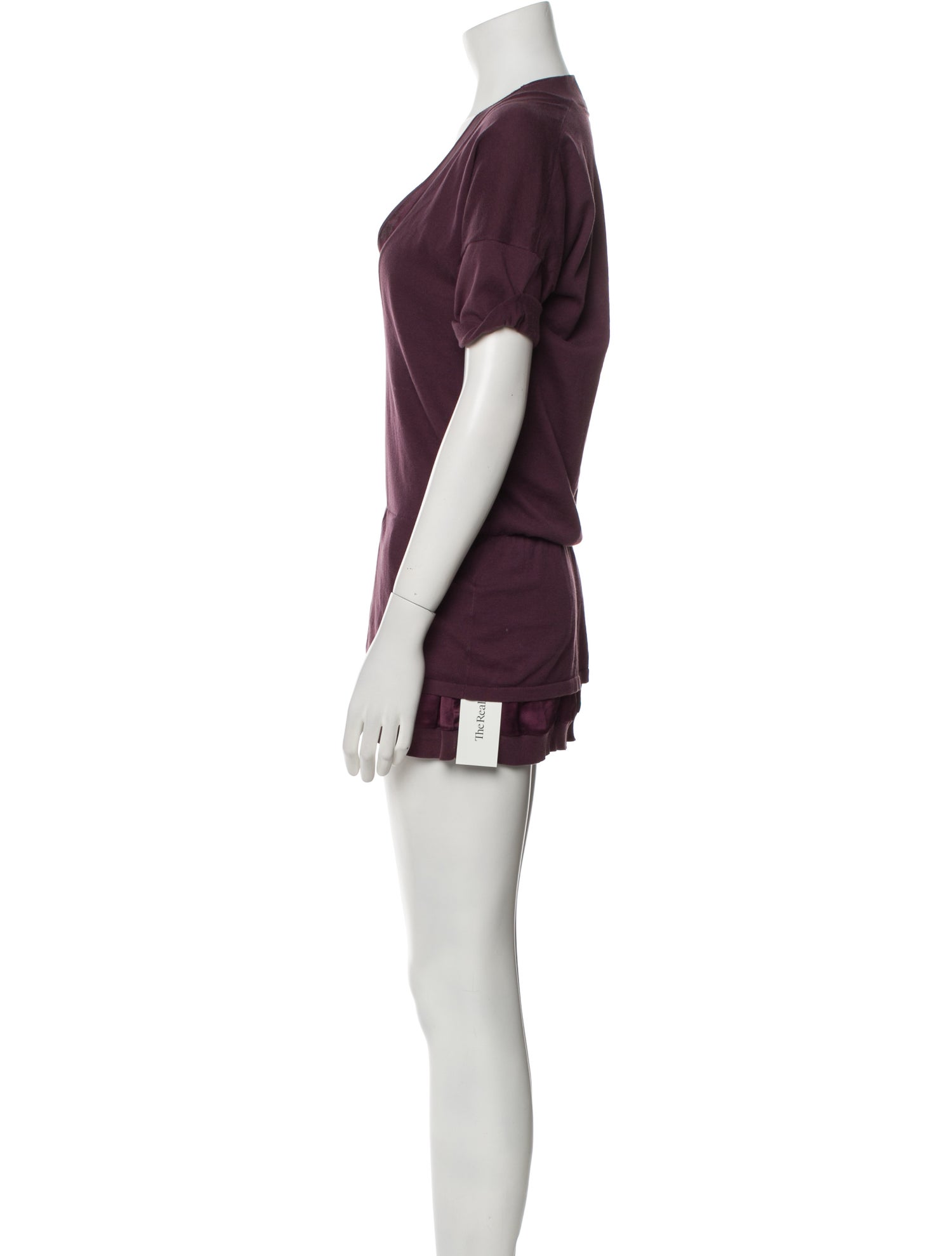 Brunello Cucinelli V-Neck Mini Dress