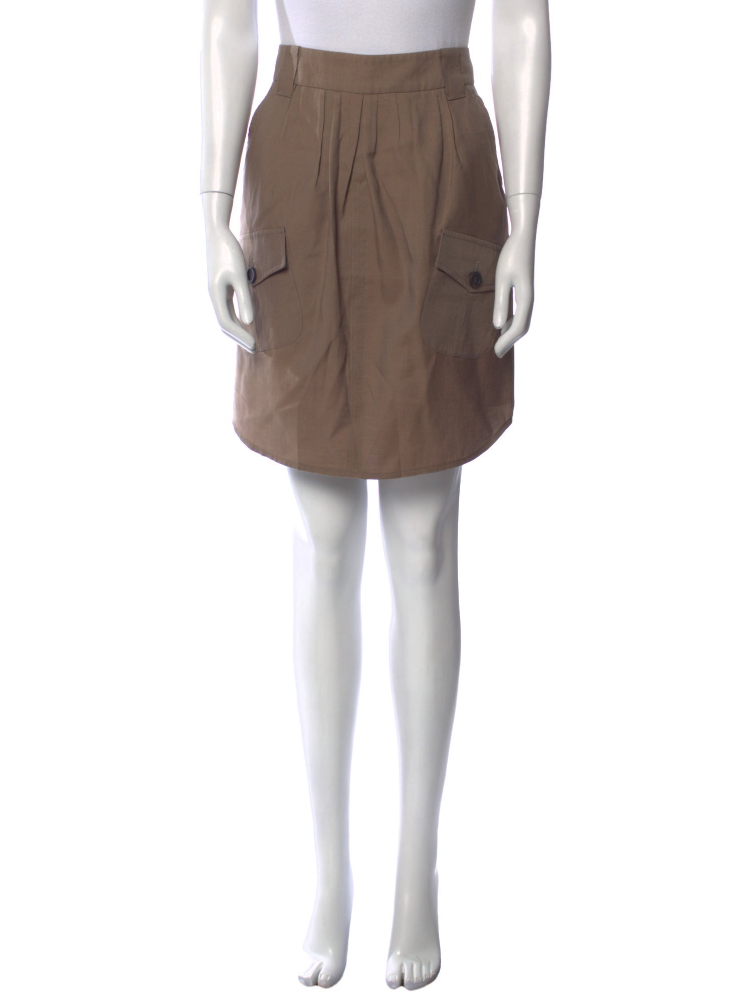 Brunello Cucinelli Pleated Accents Mini Skirt