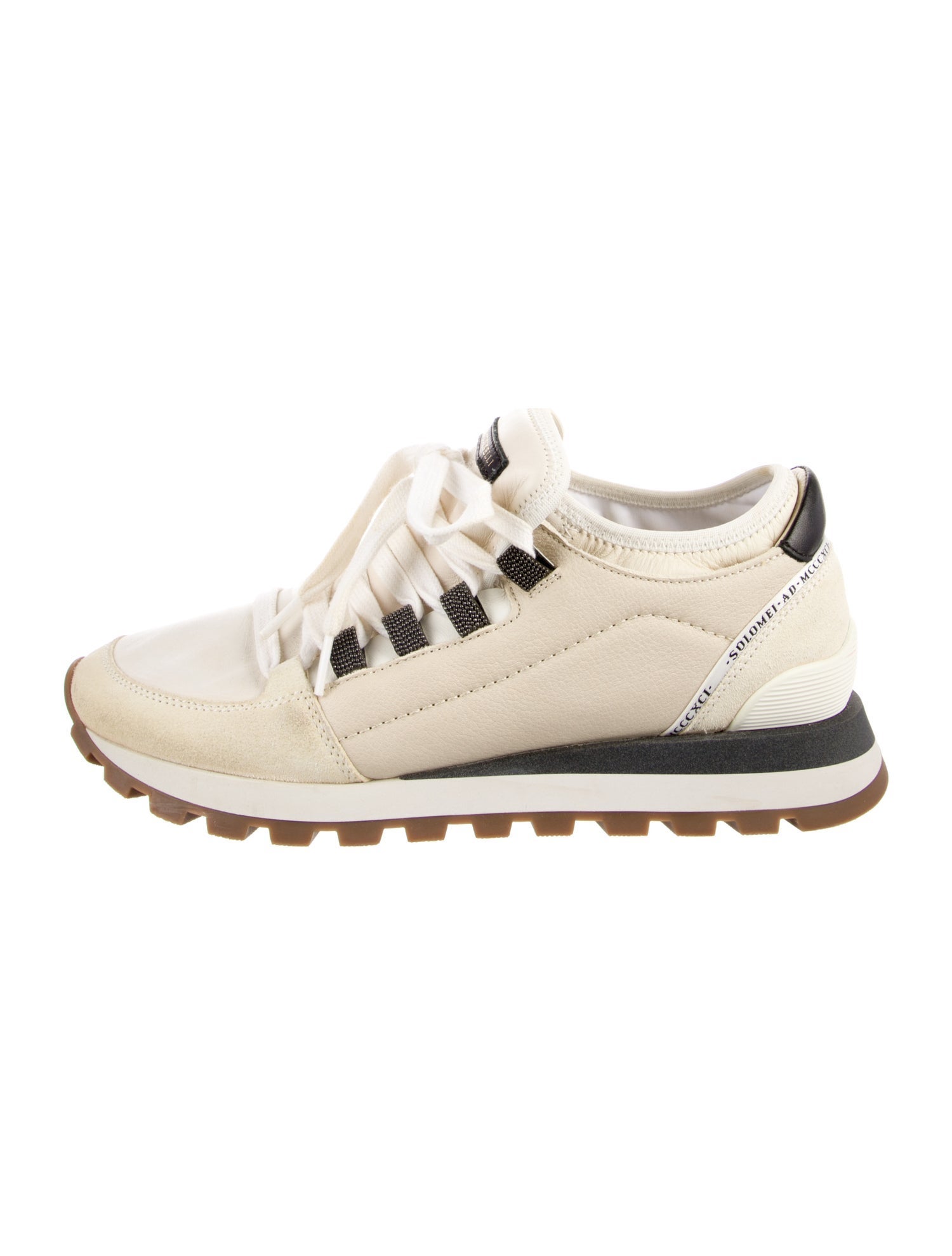 Brunello Cucinelli Monili Leather Sneakers