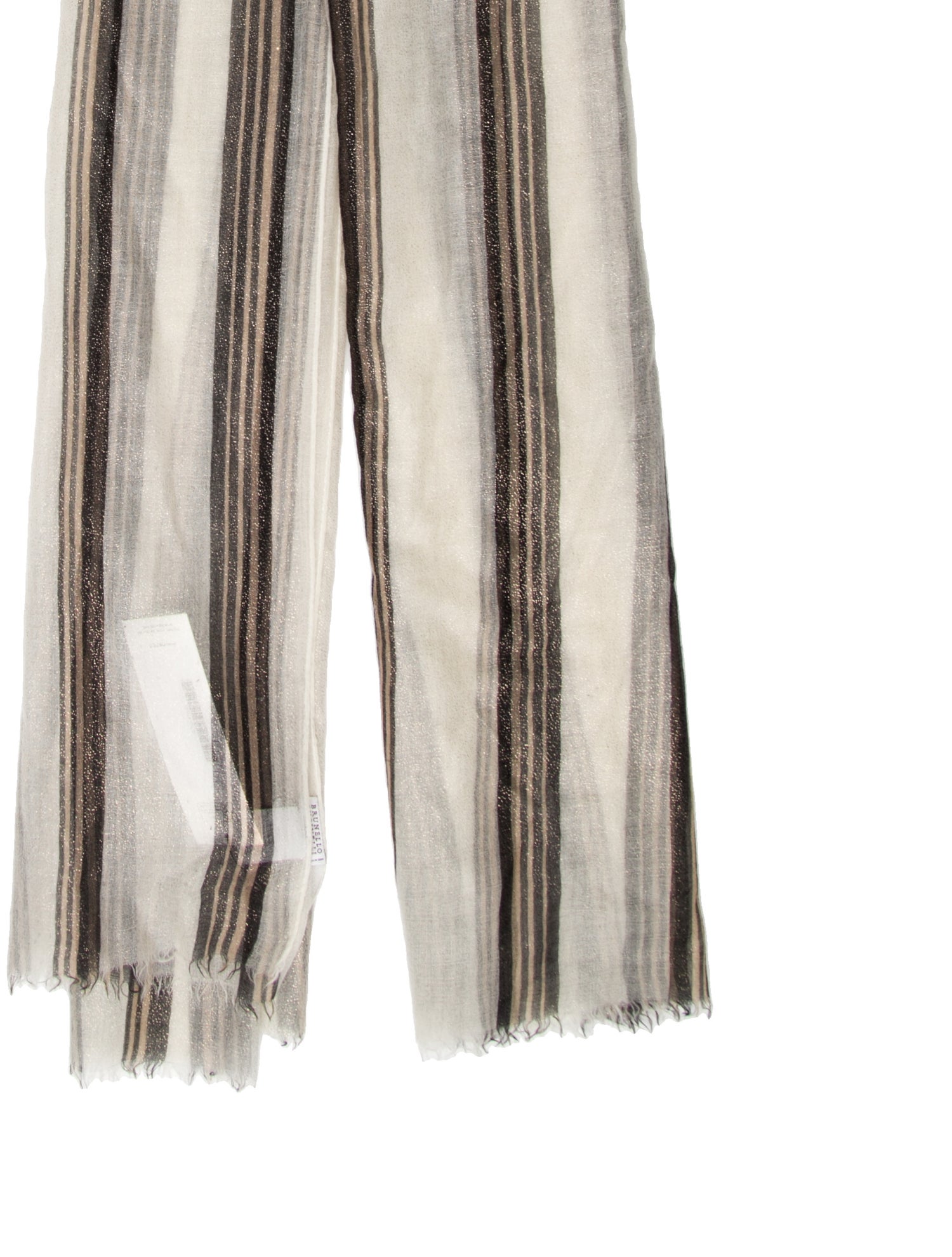 Brunello Cucinelli Cashmere Striped Scarf