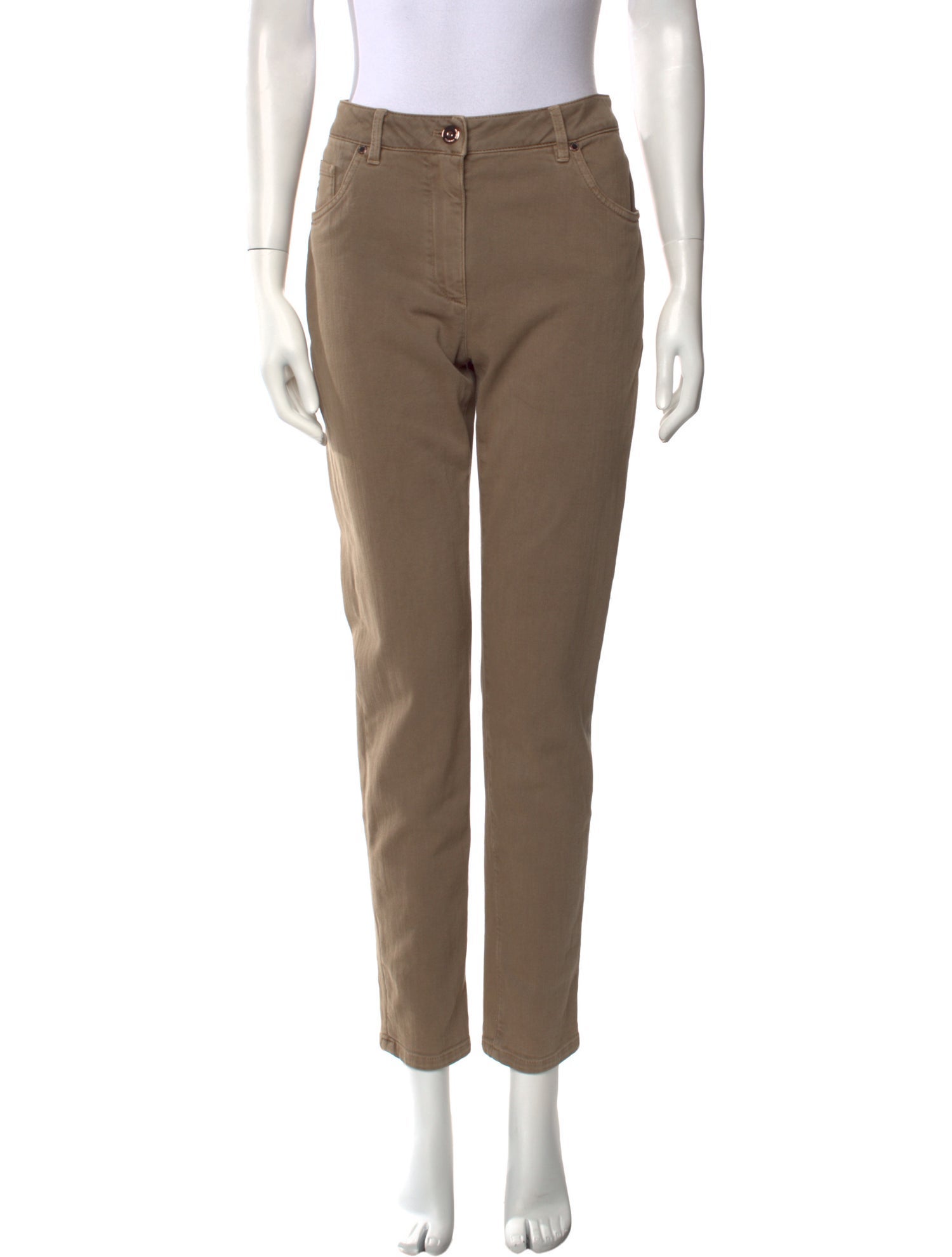 Brunello Cucinelli Mid-Rise Straight Leg Jeans