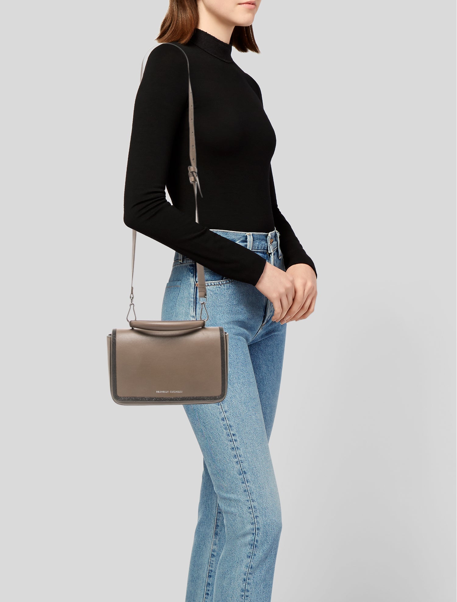 Brunello Cucinelli Leather Crossbody Bag