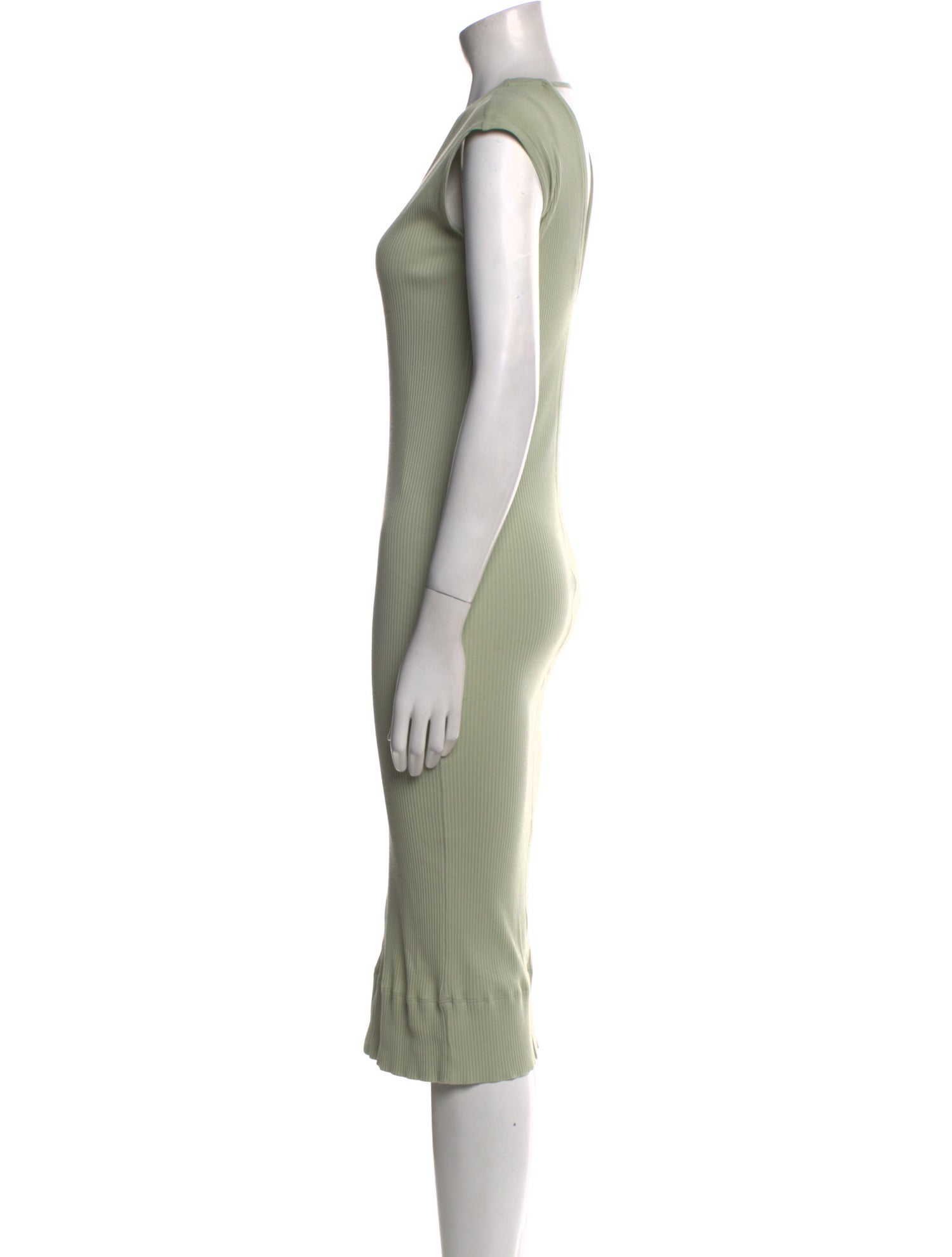 Brunello Cucinelli V-Neck Midi Length Dress