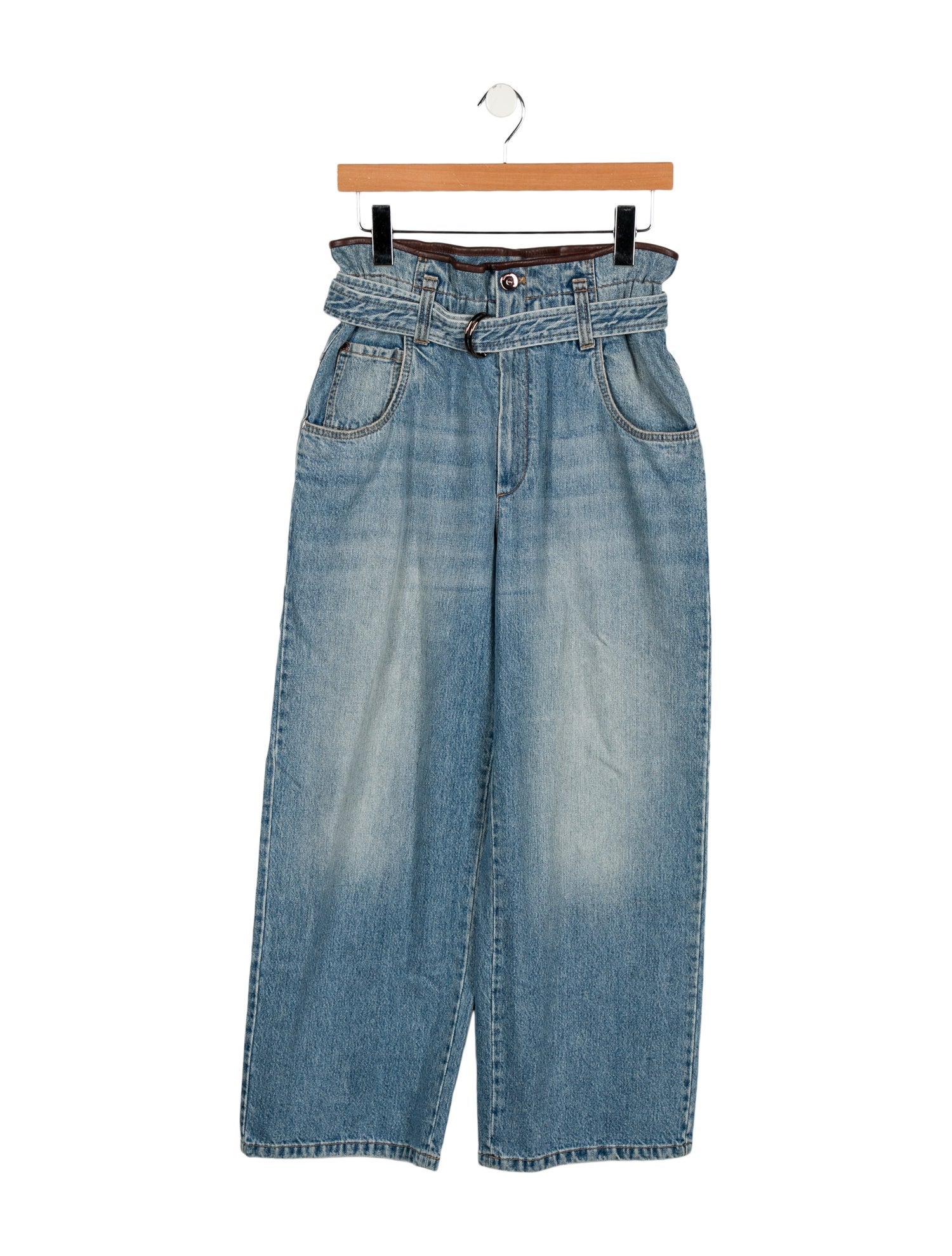 Brunello Cucinelli Mid-Rise Wide Leg Jeans