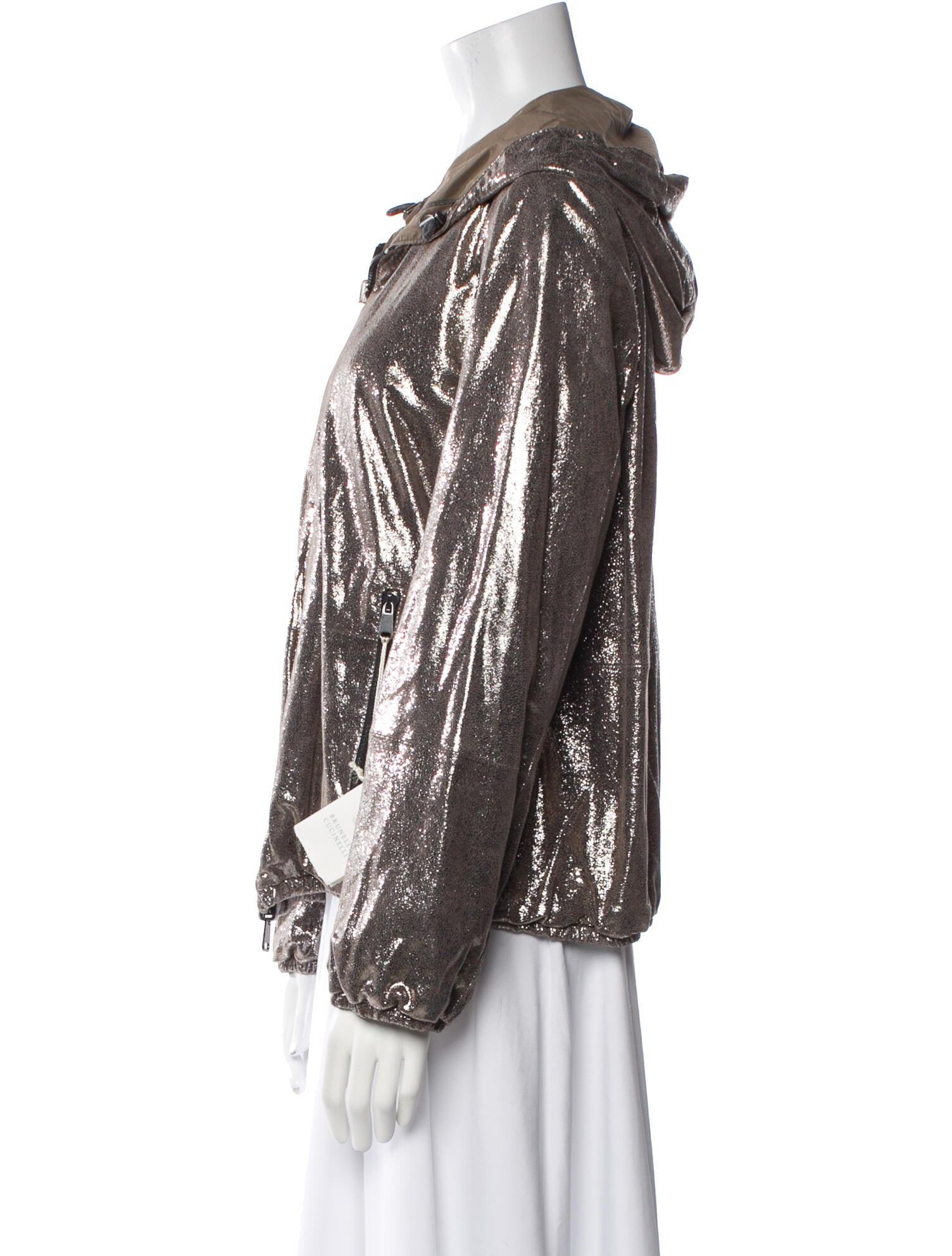 Brunello Cucinelli Leather Jacket w/ Tags