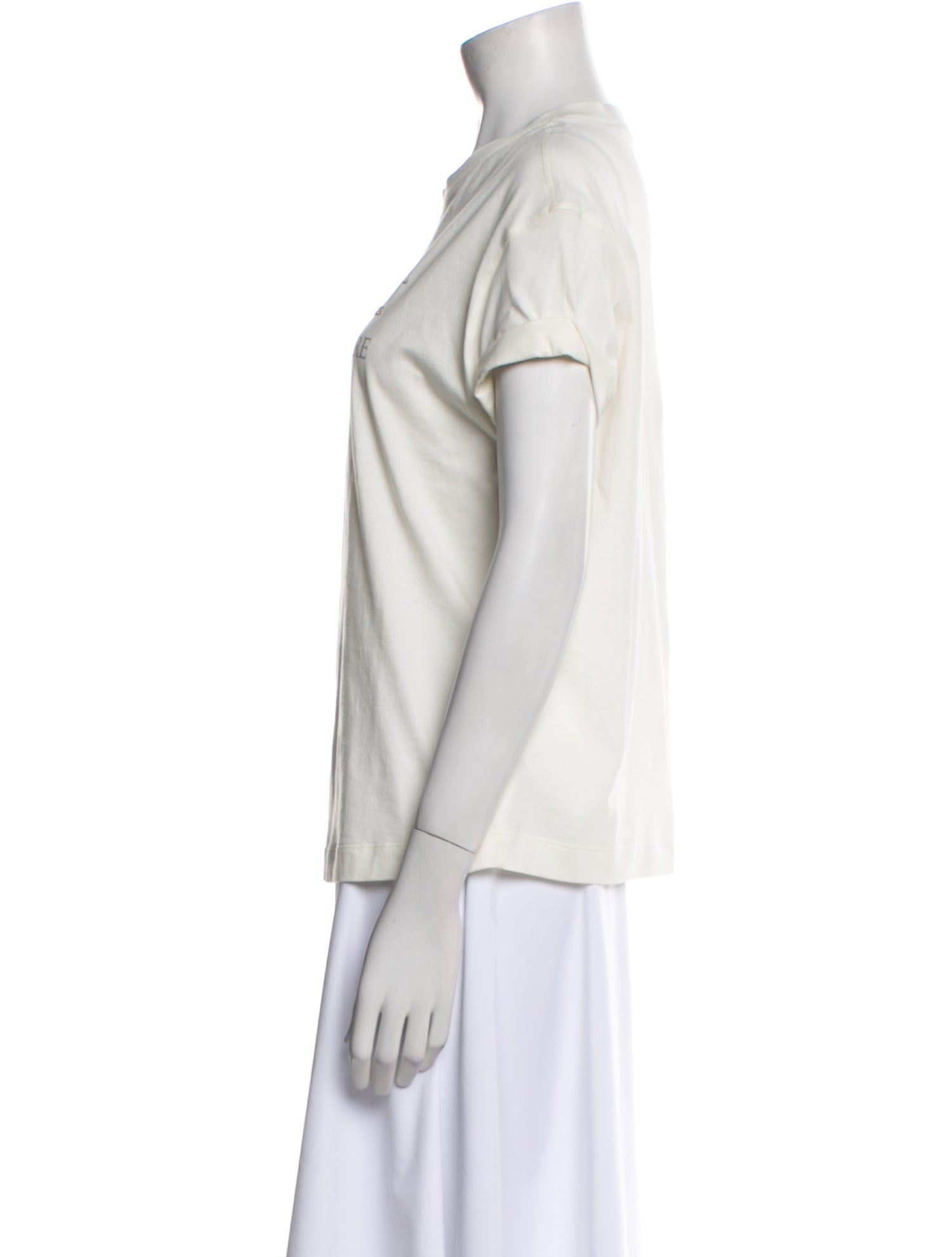 Brunello Cucinelli Graphic Print Crew Neck T-Shirt