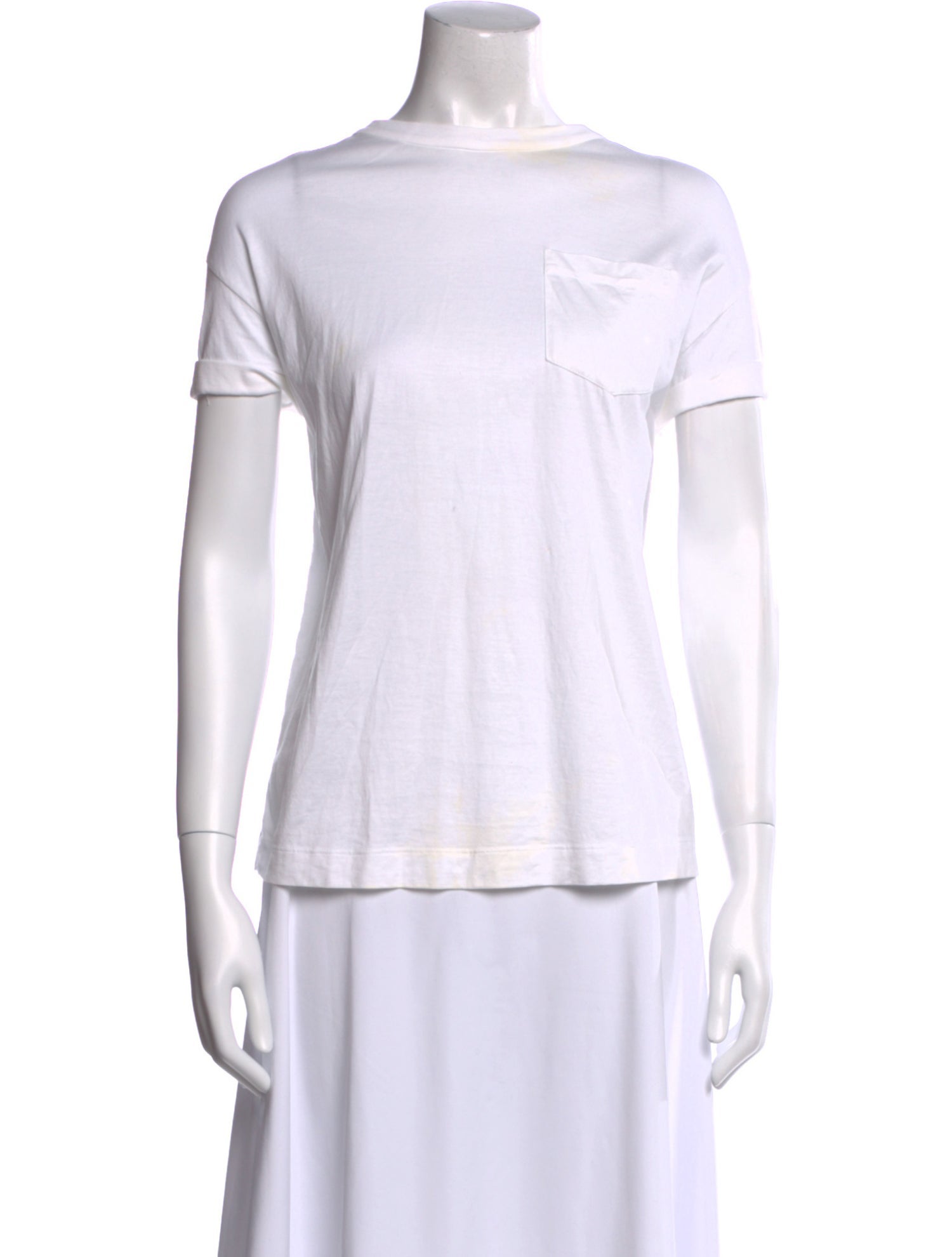 Brunello Cucinelli Bateau Neckline Short Sleeve T-Shirt