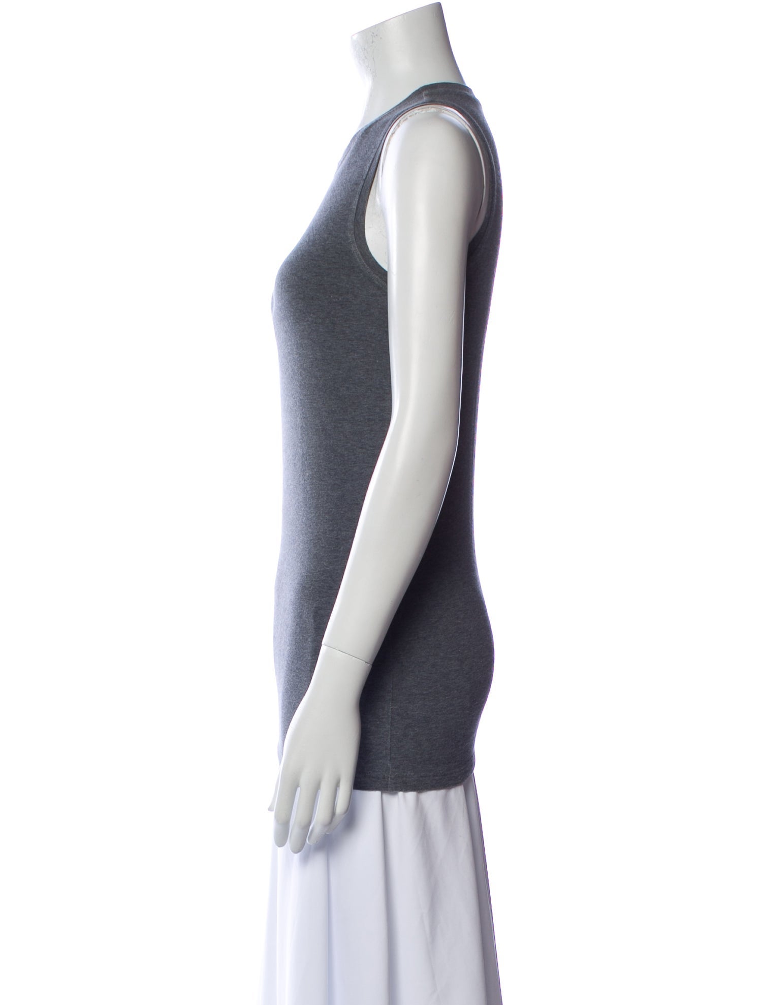 Brunello Cucinelli Crew Neck Sleeveless Top