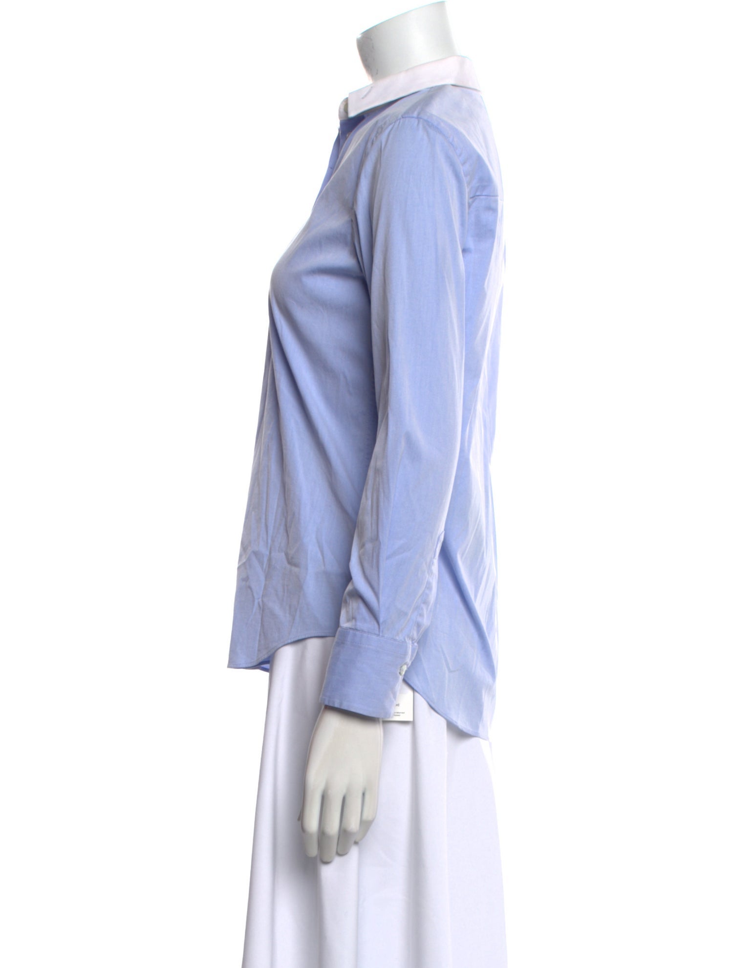 Brunello Cucinelli Long Sleeve Button-Up Top
