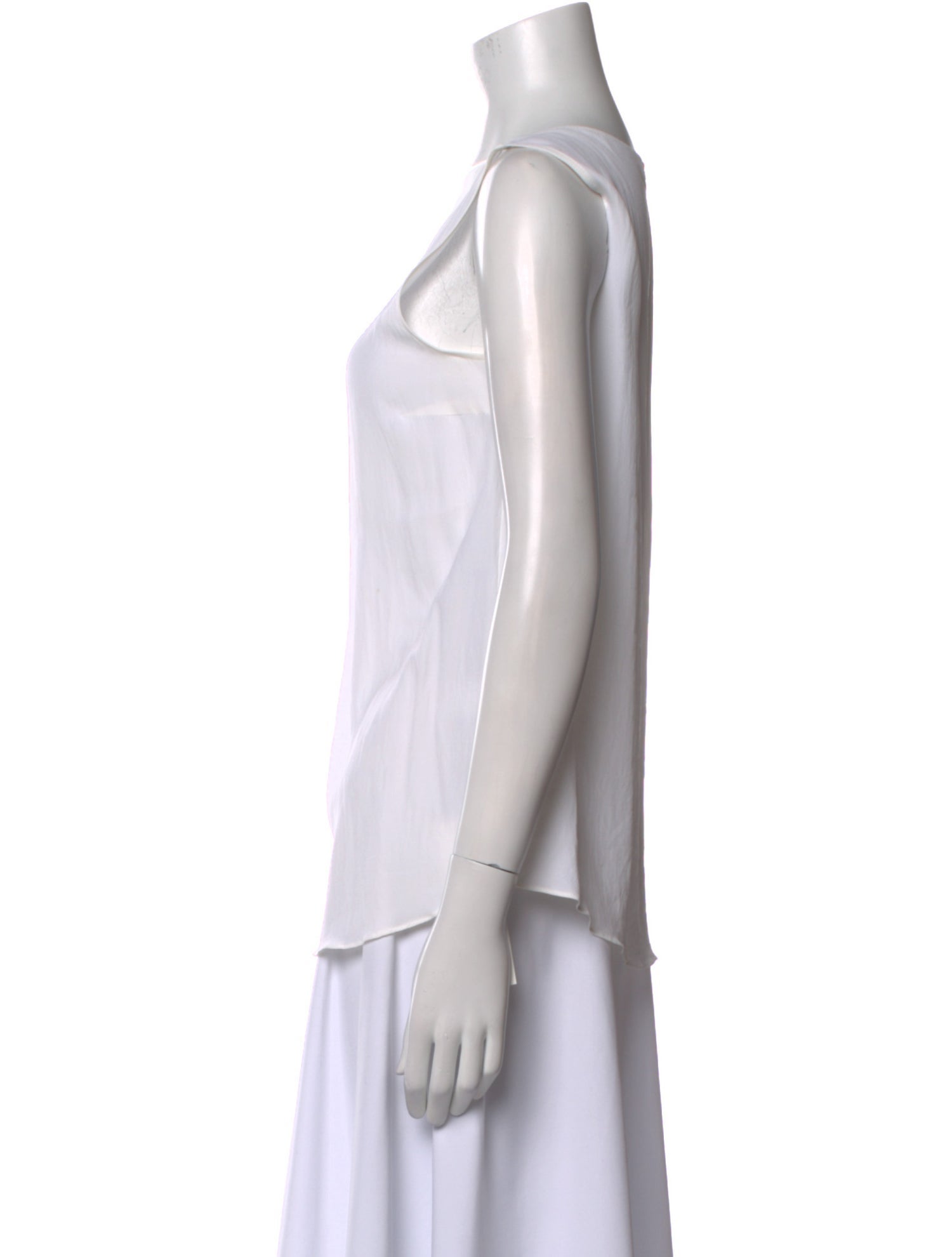 Brunello Cucinelli Scoop Neck Sleeveless Top