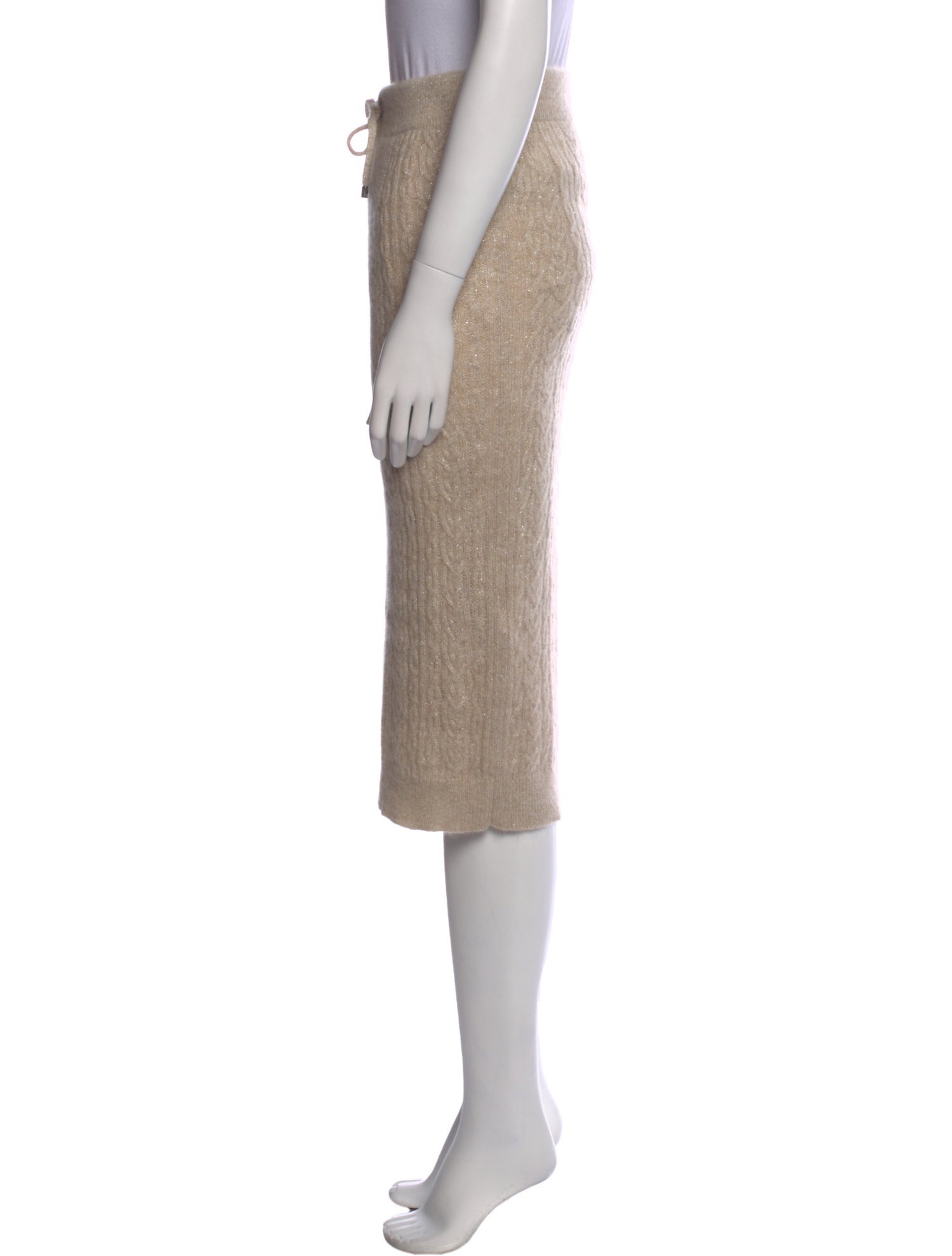 Brunello Cucinelli Mohair Midi Length Skirt