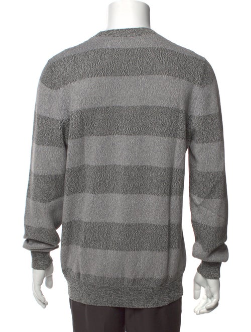 Brunello Cucinelli Colorblock Pattern Crew Neck Pullover