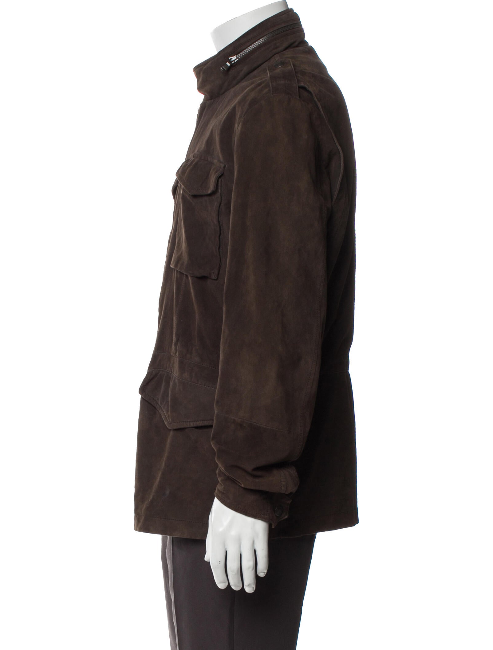 Brunello Cucinelli Leather Utility Jacket