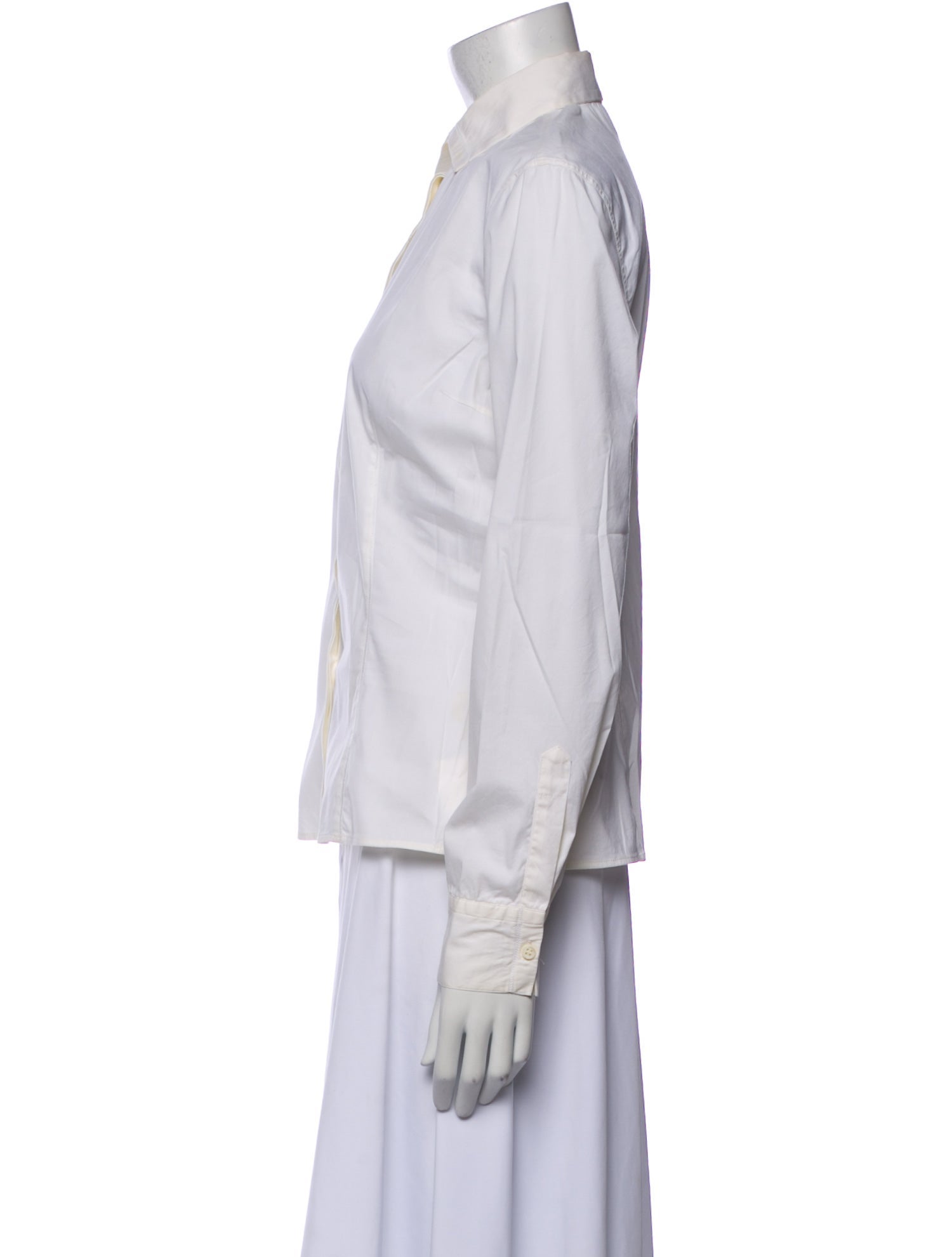 Brunello Cucinelli Long Sleeve Button-Up Top