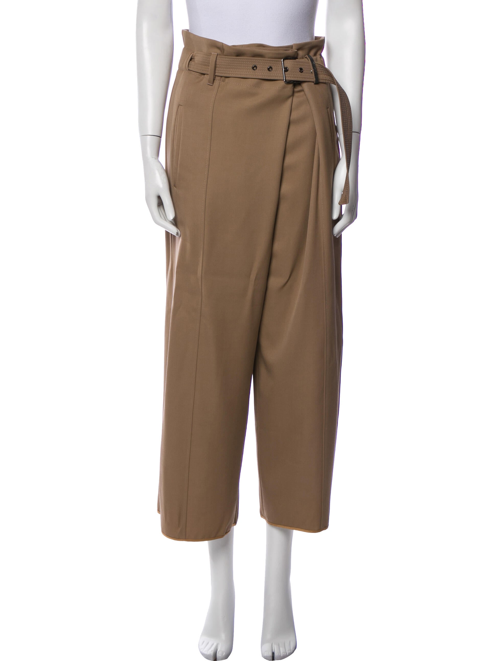 Brunello Cucinelli Virgin Wool Wide Leg Pants