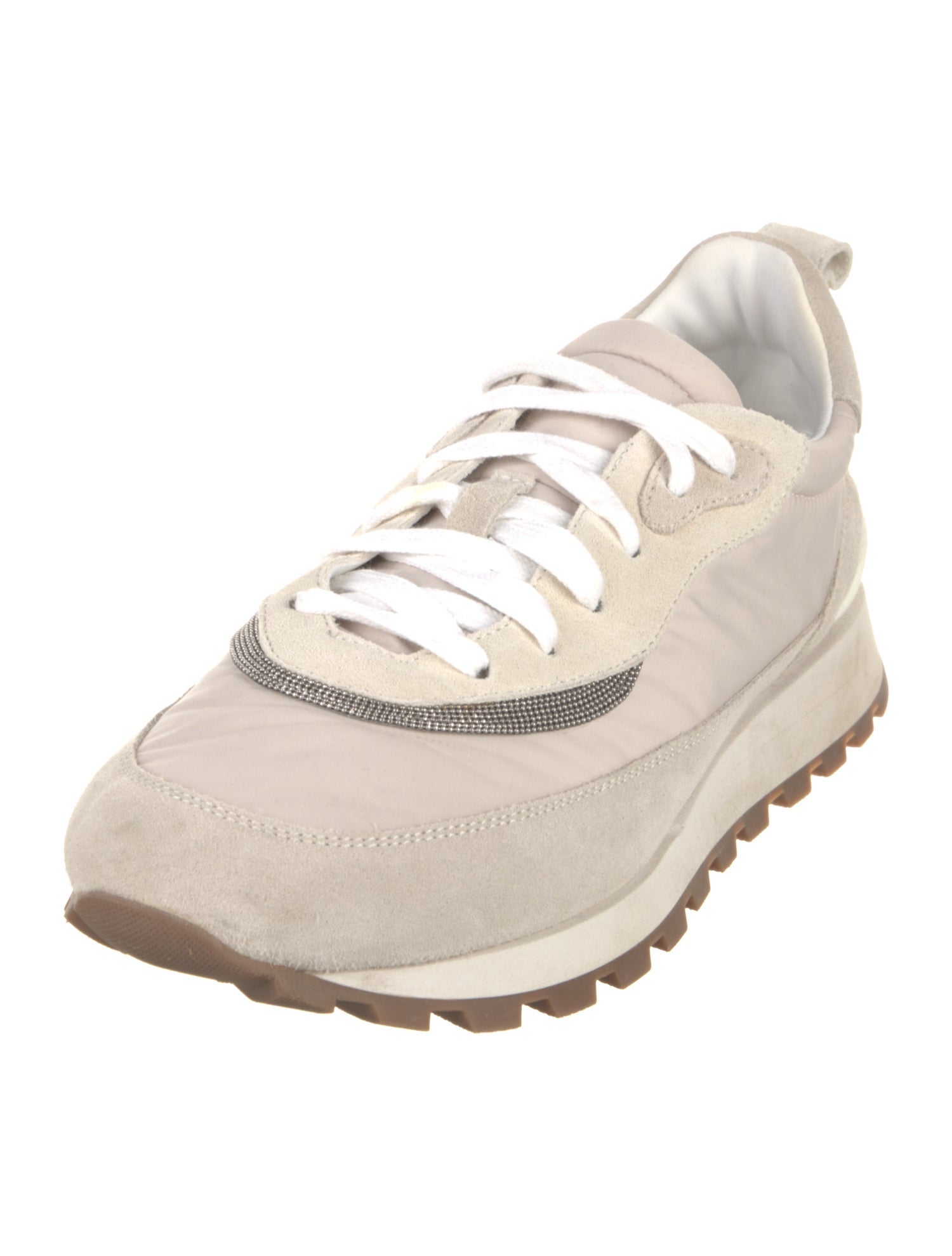 Brunello Cucinelli Monili Suede Sneakers