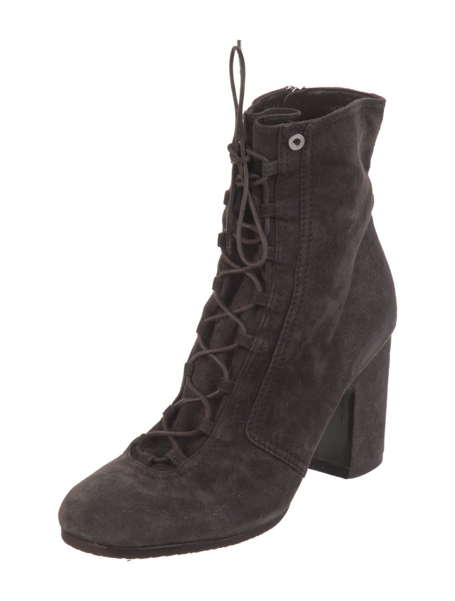 Brunello Cucinelli Suede Lace-Up Boots