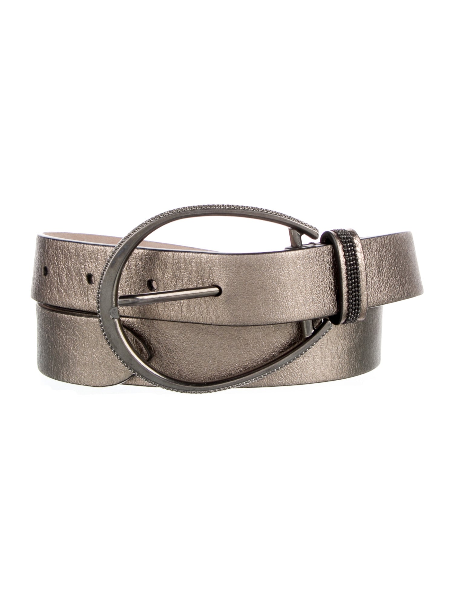 Brunello Cucinelli Skinny Leather Belt
