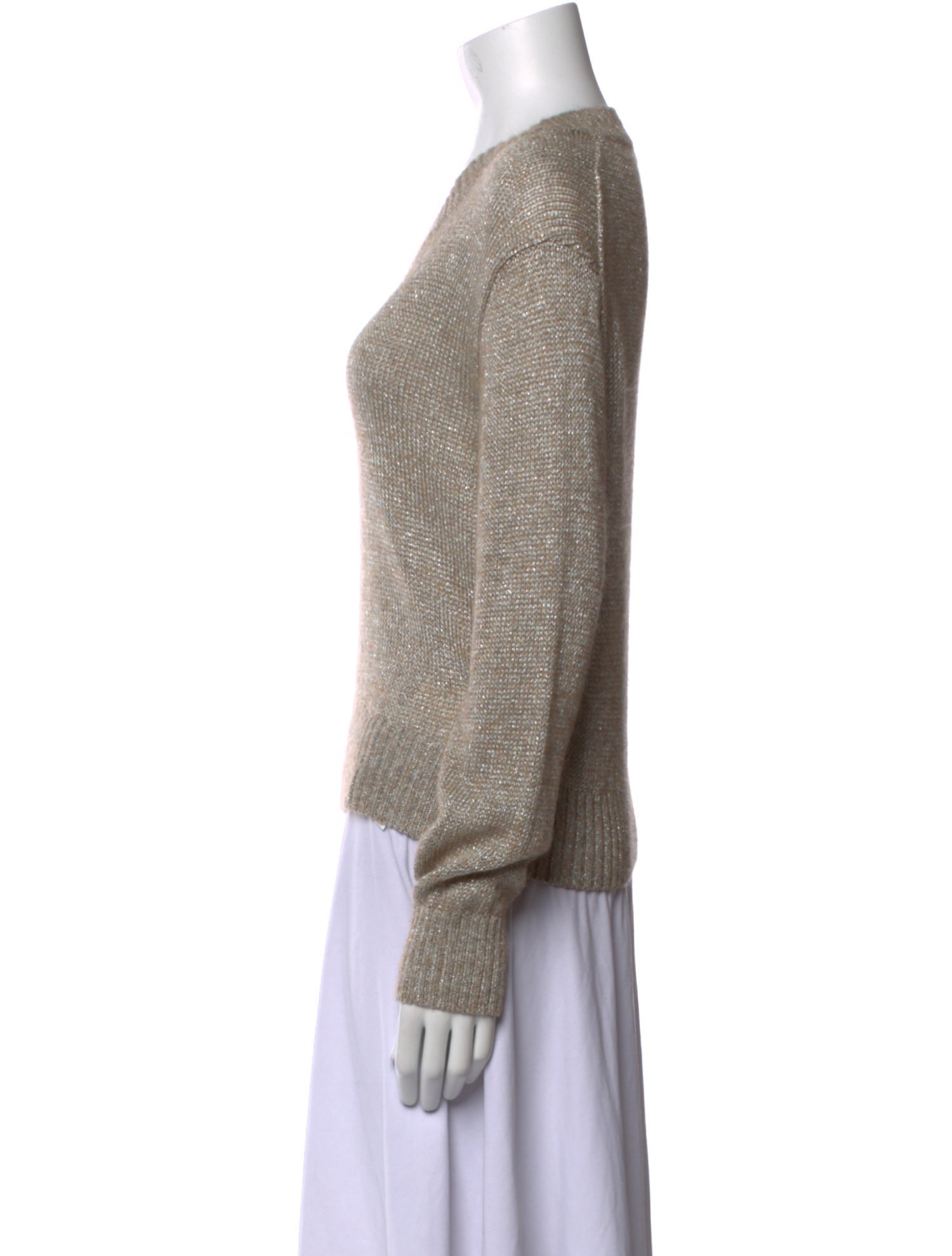 Brunello Cucinelli V-Neck Long Sleeve Sweatshirt