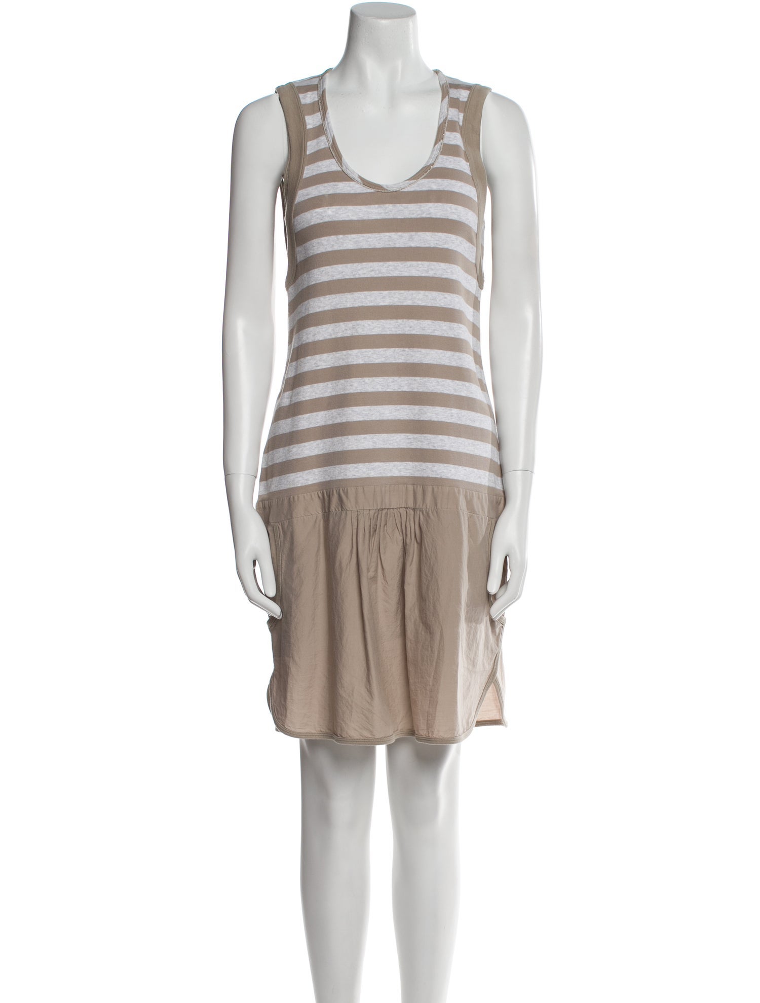 Brunello Cucinelli Striped Knee-Length Dress