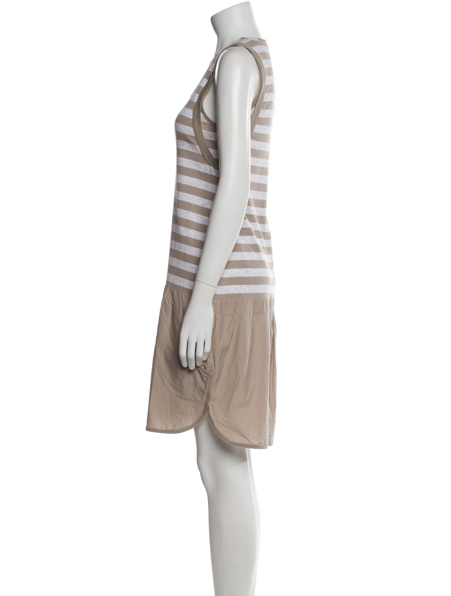Brunello Cucinelli Striped Knee-Length Dress