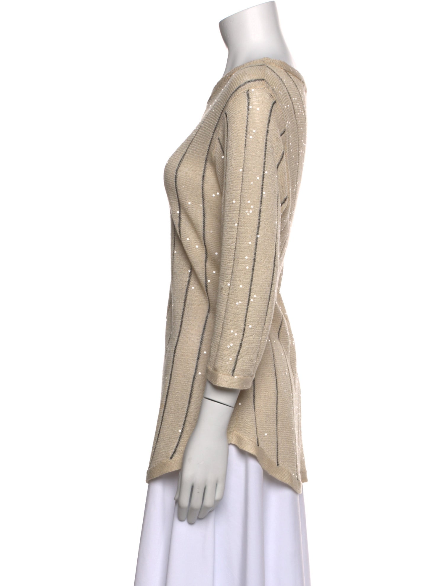 Brunello Cucinelli Linen Striped Tunic