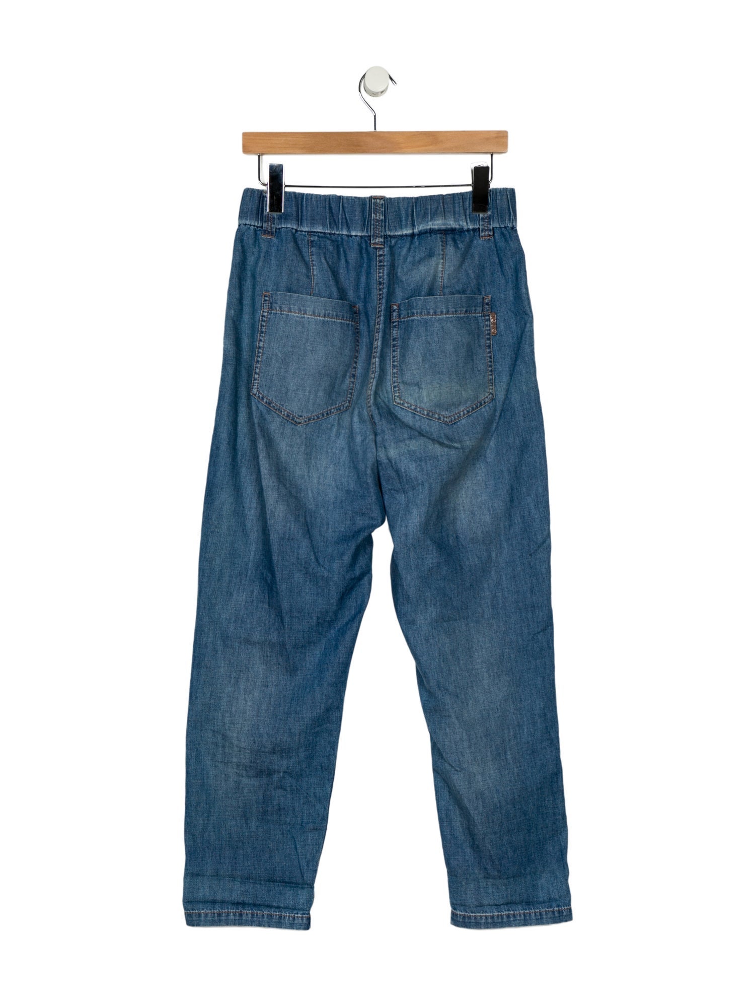 Brunello Cucinelli High-Rise Straight Leg Jeans