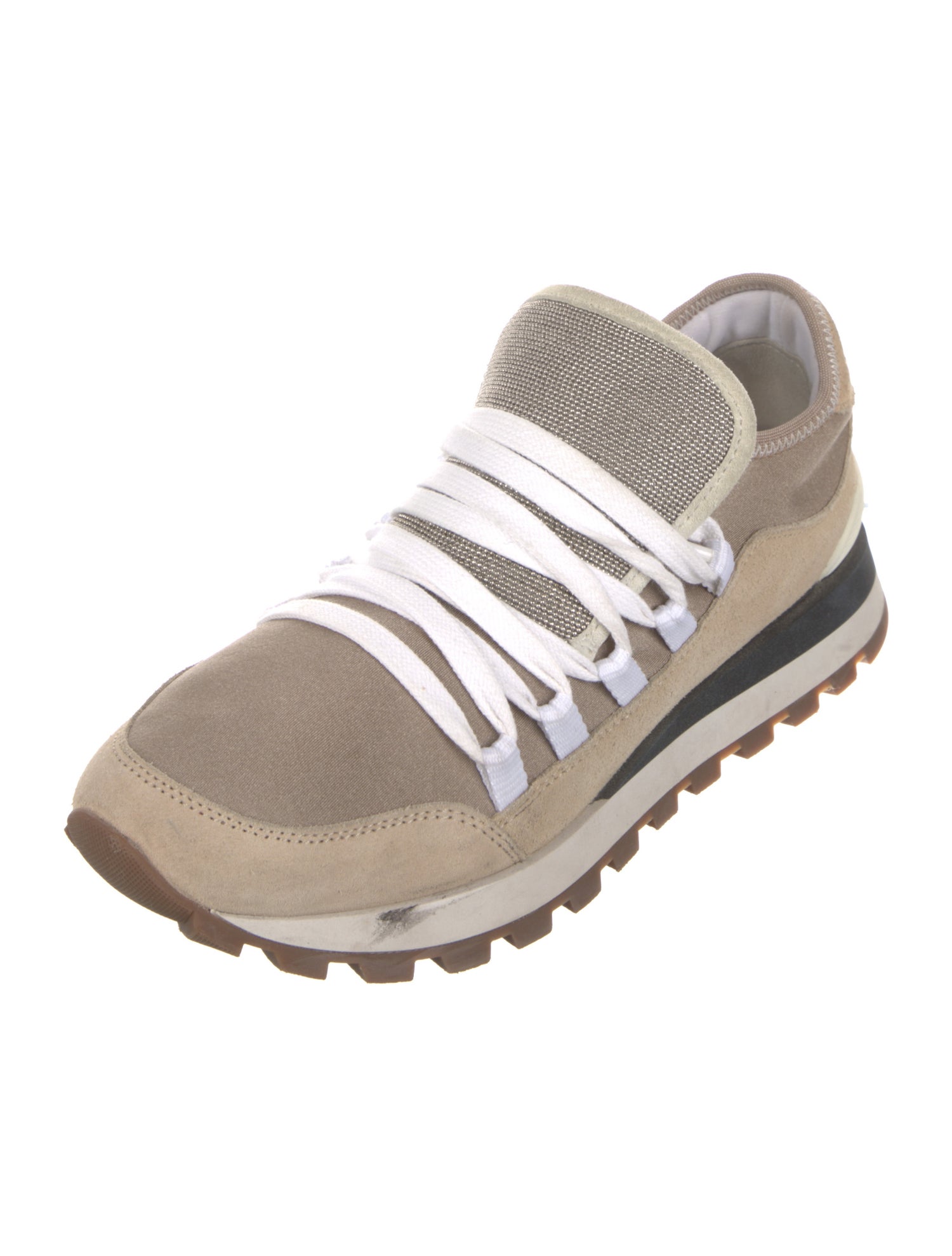 Brunello Cucinelli Monili Suede Sneakers